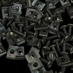 Mixed Metal Self Tapping Screws Fastener U Shaped Clips Car Motorcycle Anti-rust Screw RetainerClip for Scooter ATV Moped E-bike