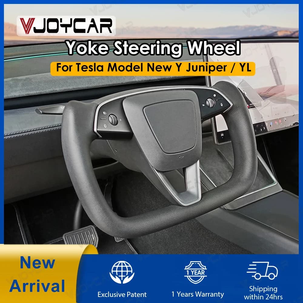 Model YL Yoke Handle for New Model Y Juniper Heating Yoke Steering Wheel For Tesla Personalized Racing Leather Customized Access