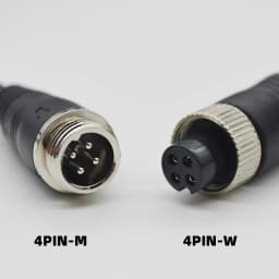 4Pin Aviation Male to Female Adapter RCA AV & DC Power Converter Cable for Car Rear Camera Monitor (Signal & Power Transmission)