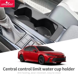 Smabee Left Hand Drive for Toyota Camry 2024 -2026 TPE Center Console Cup Holder Storage Box Tray Insert Car Accessories Black