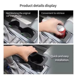 Smabee Left Hand Drive for Toyota Camry 2024 -2026 TPE Center Console Cup Holder Storage Box Tray Insert Car Accessories Black