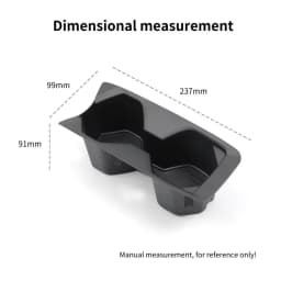Smabee Left Hand Drive for Toyota Camry 2024 -2026 TPE Center Console Cup Holder Storage Box Tray Insert Car Accessories Black