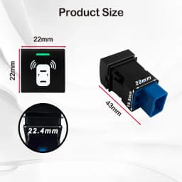 Push Button Switch Green White Light Radar Power Fog Light Fixed Horn Garage Momentary Type For Toyota Camry Corolla RAV4 Prado