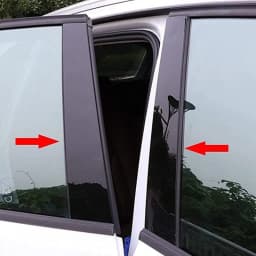 6Pcs/set Glossy Black Car Window Door Column B C Pillar Post Cover Trim For Fiat 500 2010 2011 2012 2013 -2020 Decor Stickers