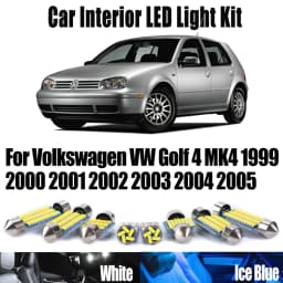 13Pcs Canbus For Volkswagen VW Golf 4 MK4 1999 2000 2001 2002 2003 2004 2005 LED Interior Map Dome Light Kit Car Accessories