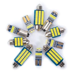 13Pcs Canbus For Volkswagen VW Golf 4 MK4 1999 2000 2001 2002 2003 2004 2005 LED Interior Map Dome Light Kit Car Accessories