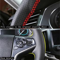 Customize Hand Sewing Microfiber Leather Car Steering Wheel Cover For Mazda CX-30 CX30 Mazda 3 Axela Car Accessories