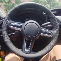 Customize Hand Sewing Microfiber Leather Car Steering Wheel Cover For Mazda CX-30 CX30 Mazda 3 Axela Car Accessories