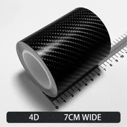 Carbon Fiber Car Stickers Self-adhesive Automotive Wrap Tape Matte Black Self-Adhesive Film 3D Vinyl Car Strips Film Accessories
