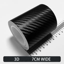 Carbon Fiber Car Stickers Self-adhesive Automotive Wrap Tape Matte Black Self-Adhesive Film 3D Vinyl Car Strips Film Accessories