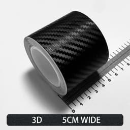 Carbon Fiber Car Stickers Self-adhesive Automotive Wrap Tape Matte Black Self-Adhesive Film 3D Vinyl Car Strips Film Accessories