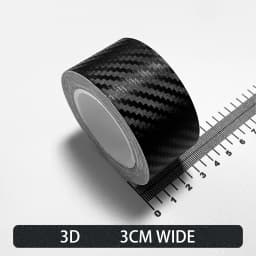 Carbon Fiber Car Stickers Self-adhesive Automotive Wrap Tape Matte Black Self-Adhesive Film 3D Vinyl Car Strips Film Accessories