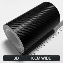 Carbon Fiber Car Stickers Self-adhesive Automotive Wrap Tape Matte Black Self-Adhesive Film 3D Vinyl Car Strips Film Accessories