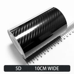 Carbon Fiber Car Stickers Self-adhesive Automotive Wrap Tape Matte Black Self-Adhesive Film 3D Vinyl Car Strips Film Accessories
