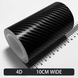 Carbon Fiber Car Stickers Self-adhesive Automotive Wrap Tape Matte Black Self-Adhesive Film 3D Vinyl Car Strips Film Accessories