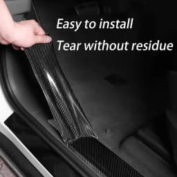 Carbon Fiber Car Stickers Self-adhesive Automotive Wrap Tape Matte Black Self-Adhesive Film 3D Vinyl Car Strips Film Accessories