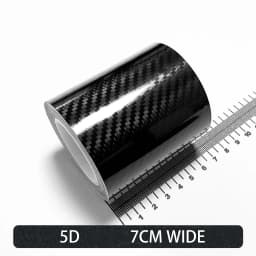 Carbon Fiber Car Stickers Self-adhesive Automotive Wrap Tape Matte Black Self-Adhesive Film 3D Vinyl Car Strips Film Accessories
