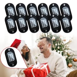 Honalia LED Rock Lights for Trucks 4/6/8/10/12 Pods RGB Truck Rock Lights Kits with App Control for ATV UTV RZR