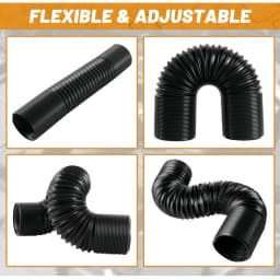 Car Cold Air Intake Tube Kit 2inch 2.5inch 3inch Flexible Air Inlet Duct Pipe System 51mm 63mm 76mm Universal