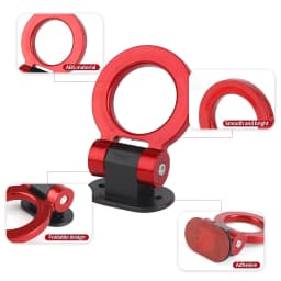 2 Car Style Trailer Hooks Designs,Decorative Car Sticker,Front Rear Trailer,Racing Ring Simulation,Vehicle Trailer Hook