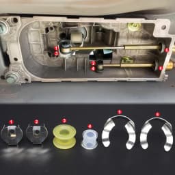 Manual Transmission Gearshift Cable Bushing Lock Washer Shifter Selector Linkage End Rod Kit for Audi VW SEAT Skoda Replacement