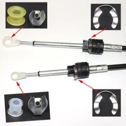 Manual Transmission Gearshift Cable Bushing Lock Washer Shifter Selector Linkage End Rod Kit for Audi VW SEAT Skoda Replacement