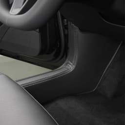 For Tesla Model Y Juniper Front Rear Door Sill Protection Pads Leather Threshold Bumper Strip Guards Anti-kick Pad Accessories