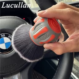Lucullan Small Multi-Purpose Detailing Brush Nylon Soft Bristles For Dusting or Scrubbing Interior & Delicate Surfaces