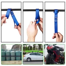 2PCS Car Motorcycle Packing Tie Downs Loop Strap Trunk Cargo Luggage Fixed Durable Mutipurpose Nylon Soft Straps Universal