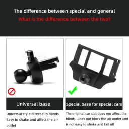 For Lexus ES200 IS250 RX450h CT200h LX570 NX300h LS UX250h Fixed Air Outlet Bracket Base Car Phone Holder Base Special Mounts
