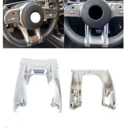 Car Steering Flat Wheel Lower Trim Cover For Mercedes Benz AMG sport 2019+ C E Class W205 W213 A Class W177 B Class W247 CLA GLB
