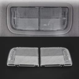 2Pcs Car Interior Roof Map Light Lens Cover Overhead Console Ceiling Cab Light Dome Light Fit For Honda Accord Civic Coupe HR-V