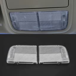 2Pcs Car Interior Roof Map Light Lens Cover Overhead Console Ceiling Cab Light Dome Light Fit For Honda Accord Civic Coupe HR-V