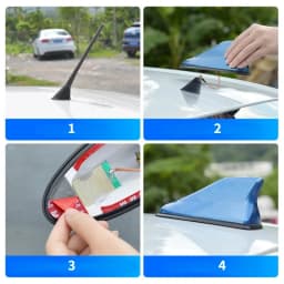 Universal Car Antennas Shark Fin Antenna Auto Radio Signal Aerials Roof Antennas for Universal Car Model Car Styling Aerials