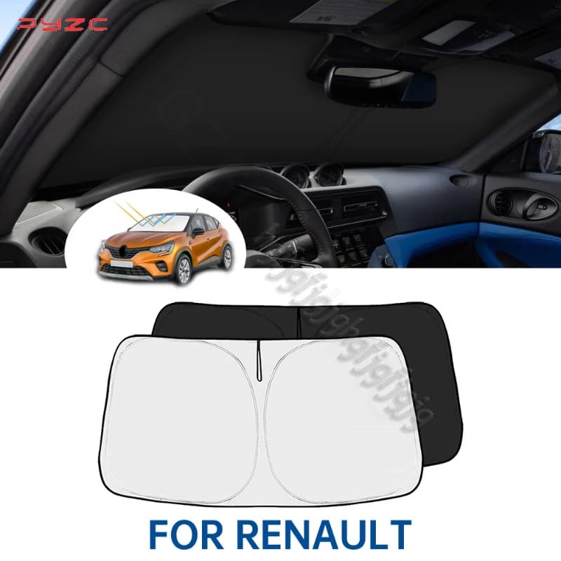 Windshield Sunshade Car Visor Front Window parasol Sun Shade Cover For Renault Megane Clio Espace Arkana Captur Car Sun Visor
