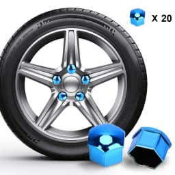 17/19/21mm 20Pcs Car Wheel Nut Caps Anti-Rust Auto Hub Screw Protection Covers Car Tire Screw Caps Nut Bolt Covers Auto Exterior