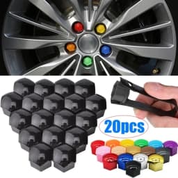 17/19/21mm 20Pcs Car Wheel Nut Caps Anti-Rust Auto Hub Screw Protection Covers Car Tire Screw Caps Nut Bolt Covers Auto Exterior