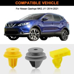 18Pcs Front Wheel Arch Trim Clips Car Exterior Flare Horn Fastener Clip Accessories 84953JA00A For Nissan Qashqai J11 2014-2021