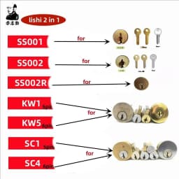 Lishi 2 in 1 2in1 lishi SS002pro KW1 KW5 SC1 SC4 SS001 lw4 lw5 R52 AM5 r52l Te2 M1 MS2 BE2-6 BE2-7 SC1-L KW1-L sc4-l Decodr
