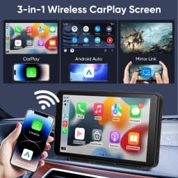 Pionray 7” Universal CarPlay Android Auto Car Radio Multimedia Video Player IPS Touch Screen With AUX USB Rearview Camera