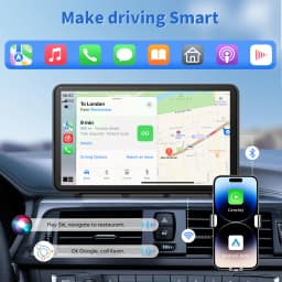 Pionray 7” Universal CarPlay Android Auto Car Radio Multimedia Video Player IPS Touch Screen With AUX USB Rearview Camera