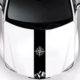 1pc Hood Car Sticker Personalized Stripe Stickers Auto Modified Body Sticker Car Accessories Decoration Covering Film