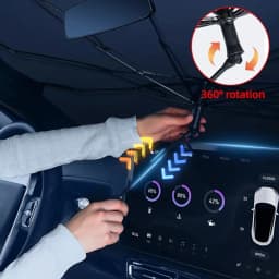 Bendable Handle Foldable Car Windshield Sun Shade Universal Sunshield Protector for SUV Car MPV Pickup Auto Front Window Cover