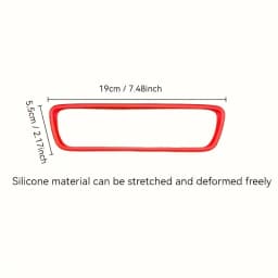 Silicone Cover Decoration for Rearview Mirror Protection Frame for Model3/Y