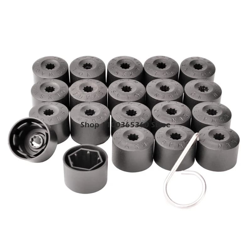 Car 17mm Wheel Lug Nut Bolt Cover for VW Volkswagen Phaeton Lupo EOS Caddy Golf MK5 GTI Skoda Tyre Hub Tire Screw Protection Cap