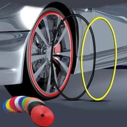 New Fashion 8M Car Wheel Decorative Strip Universal Car Rim Protect Strip Wheel Edge Protector Covers Decoration Accessories