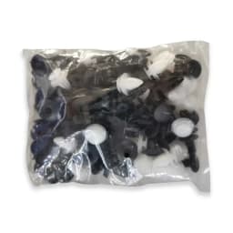 KKJOY 100/50PCS Auto Fastener Clips Kit - Multi-Size Retainers for Car Fender, Bumper, Door & Panel Trim