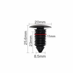 20Pcs For 5-11mm Hole Car Fender Clip Bumper Clip Plastic Screw Fasteners Auto Roof Tailgate Lining Rivet