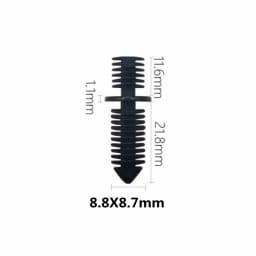 20Pcs For 5-11mm Hole Car Fender Clip Bumper Clip Plastic Screw Fasteners Auto Roof Tailgate Lining Rivet