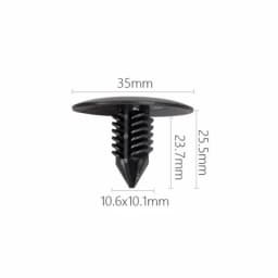 20Pcs For 5-11mm Hole Car Fender Clip Bumper Clip Plastic Screw Fasteners Auto Roof Tailgate Lining Rivet